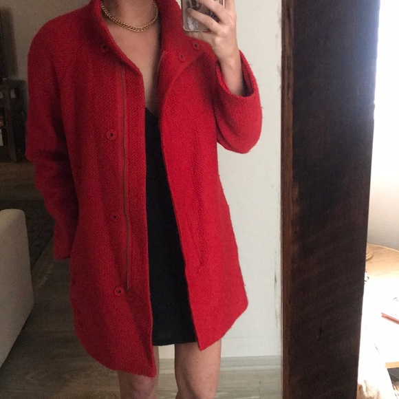 Talbots Jackets & Blazers - Talbots red full zip coat